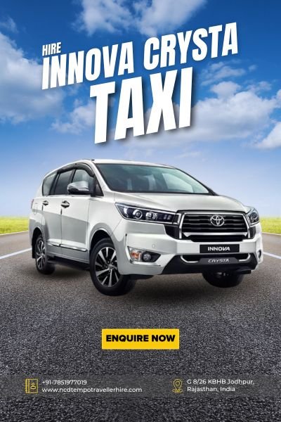 toyota crysta taxi on rent