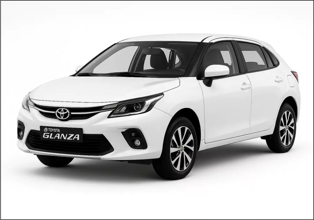 toyota glanza car on rent