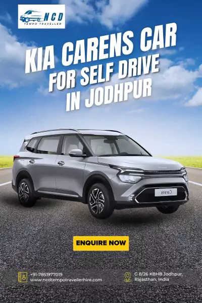 hire kia carens car for self drive car in jodhpur