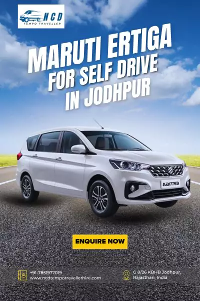 hire maruti ertiga car for self-drive in jodhpur