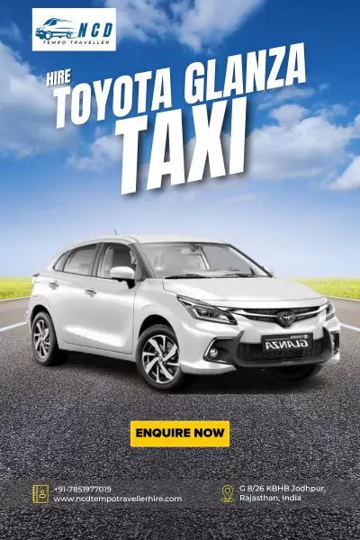 hire-toyota-glanza-taxi-in-jodhpur