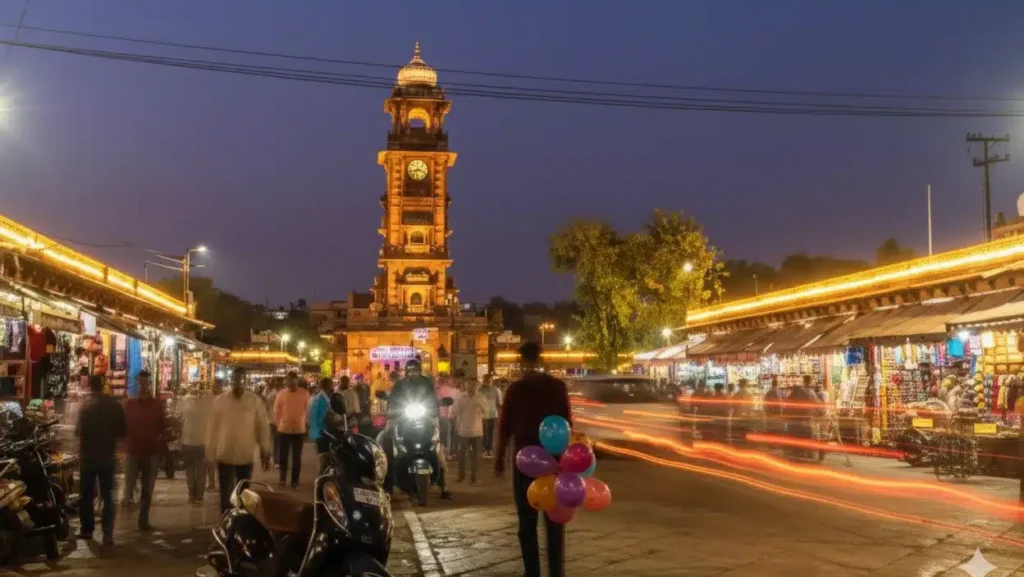 Ghanta Ghar Jodhpur and Tripolia Bazar Jodhpur